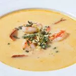 Crema de camarones