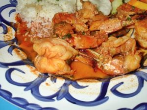 receta de camarones al tequila