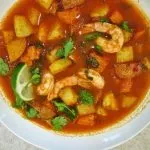 Caldo de Camarón con Verduras