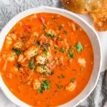 Caldo de Camarón con Chipotle